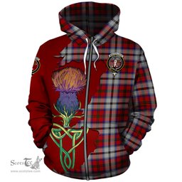 Scottish MacCulloch Dress Clan Tartan Crest with Thistle and Scotland Map Tartan Plaid Hoodie Scottish Plaid Tartan Plaid - ScotsTee - scotstee.com