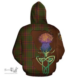 Scottish MacGillivray Hunting Clan Tartan Crest with Thistle and Scotland Map Tartan Plaid Hoodie Scottish Plaid Tartan Plaid - ScotsTee - scotstee.com