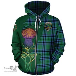 Scottish Keith Ancient Clan Tartan Crest with Thistle and Scotland Map Tartan Plaid Hoodie Scottish Plaid Tartan Plaid - ScotsTee - scotstee.com