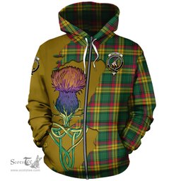 Scottish MacMillan Old Ancient Clan Tartan Crest with Thistle and Scotland Map Tartan Plaid Hoodie Scottish Plaid Tartan Plaid - ScotsTee - scotstee.com