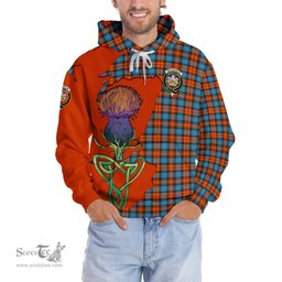 Scottish MacLachlan Ancient Clan Tartan Crest with Thistle and Scotland Map Tartan Plaid Hoodie Scottish Plaid Tartan Plaid - ScotsTee - scotstee.com