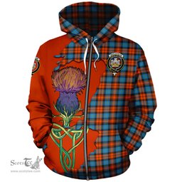 Scottish MacLachlan Ancient Clan Tartan Crest with Thistle and Scotland Map Tartan Plaid Hoodie Scottish Plaid Tartan Plaid - ScotsTee - scotstee.com