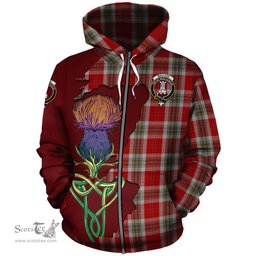 Scottish MacLean of Duart Dress Red Clan Tartan Crest with Thistle and Scotland Map Tartan Plaid Hoodie Scottish Plaid Tartan Plaid - ScotsTee - scotstee.com