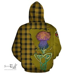 Scottish MacLeod Clan Tartan Crest with Thistle and Scotland Map Tartan Plaid Hoodie Scottish Plaid Tartan Plaid - ScotsTee - scotstee.com
