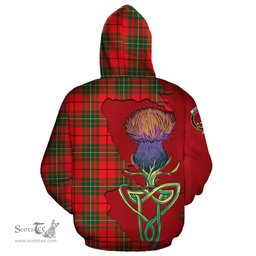 Scottish MacAulay Modern Clan Tartan Crest with Thistle and Scotland Map Tartan Plaid Hoodie Scottish Plaid Tartan Plaid - ScotsTee - scotstee.com