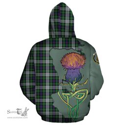 Scottish MacKenzie Dress Clan Tartan Crest with Thistle and Scotland Map Tartan Plaid Hoodie Scottish Plaid Tartan Plaid - ScotsTee - scotstee.com