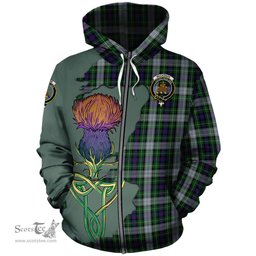 Scottish MacKenzie Dress Clan Tartan Crest with Thistle and Scotland Map Tartan Plaid Hoodie Scottish Plaid Tartan Plaid - ScotsTee - scotstee.com