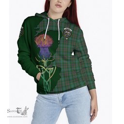 Scottish Ralston USA Clan Tartan Crest with Thistle and Scotland Map Tartan Plaid Hoodie Scottish Plaid Tartan Plaid - ScotsTee - scotstee.com
