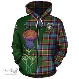 Scottish Norvel Clan Tartan Crest with Thistle and Scotland Map Tartan Plaid Hoodie Scottish Plaid Tartan Plaid - ScotsTee - scotstee.com