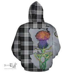 Scottish MacRae Dress Clan Tartan Crest with Thistle and Scotland Map Tartan Plaid Hoodie Scottish Plaid Tartan Plaid - ScotsTee - scotstee.com