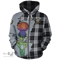 Scottish MacRae Dress Clan Tartan Crest with Thistle and Scotland Map Tartan Plaid Hoodie Scottish Plaid Tartan Plaid - ScotsTee - scotstee.com