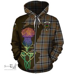 Scottish Thomson Camel Clan Tartan Crest with Thistle and Scotland Map Tartan Plaid Hoodie Scottish Plaid Tartan Plaid - ScotsTee - scotstee.com