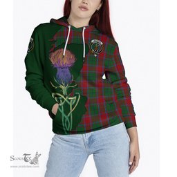 Scottish MacPhail Blue Bands Clan Tartan Crest with Thistle and Scotland Map Tartan Plaid Hoodie Scottish Plaid Tartan Plaid - ScotsTee - scotstee.com