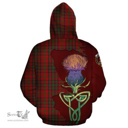 Scottish Matheson Dress Clan Tartan Crest with Thistle and Scotland Map Tartan Plaid Hoodie Scottish Plaid Tartan Plaid - ScotsTee - scotstee.com