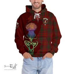 Scottish Matheson Dress Clan Tartan Crest with Thistle and Scotland Map Tartan Plaid Hoodie Scottish Plaid Tartan Plaid - ScotsTee - scotstee.com