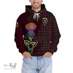 Scottish Stewart of Bute Hunting Clan Tartan Crest with Thistle and Scotland Map Tartan Plaid Hoodie Scottish Plaid Tartan Plaid - ScotsTee - scotstee.com