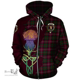 Scottish Stewart of Bute Hunting Clan Tartan Crest with Thistle and Scotland Map Tartan Plaid Hoodie Scottish Plaid Tartan Plaid - ScotsTee - scotstee.com