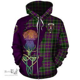 Scottish Taylor Clan Tartan Crest with Thistle and Scotland Map Tartan Plaid Hoodie Scottish Plaid Tartan Plaid - ScotsTee - scotstee.com