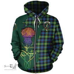 Scottish Watson Ancient Clan Tartan Crest with Thistle and Scotland Map Tartan Plaid Hoodie Scottish Plaid Tartan Plaid - ScotsTee - scotstee.com