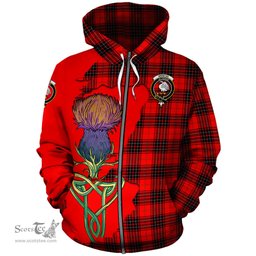 Scottish Wemyss Modern Clan Tartan Crest with Thistle and Scotland Map Tartan Plaid Hoodie Scottish Plaid Tartan Plaid - ScotsTee - scotstee.com