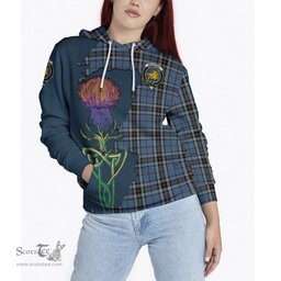 Scottish MacTavish Dress Clan Tartan Crest with Thistle and Scotland Map Tartan Plaid Hoodie Scottish Plaid Tartan Plaid - ScotsTee - scotstee.com