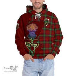 Scottish Seton Clan Tartan Crest with Thistle and Scotland Map Tartan Plaid Hoodie Scottish Plaid Tartan Plaid - ScotsTee - scotstee.com