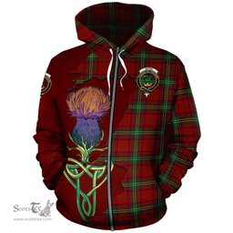 Scottish Seton Clan Tartan Crest with Thistle and Scotland Map Tartan Plaid Hoodie Scottish Plaid Tartan Plaid - ScotsTee - scotstee.com