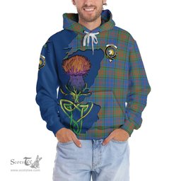 Scottish Stewart of Appin Hunting Ancient Clan Tartan Crest with Thistle and Scotland Map Tartan Plaid Hoodie Scottish Plaid Tartan Plaid - ScotsTee - scotstee.com