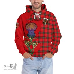 Scottish Seton Modern Clan Tartan Crest with Thistle and Scotland Map Tartan Plaid Hoodie Scottish Plaid Tartan Plaid - ScotsTee - scotstee.com