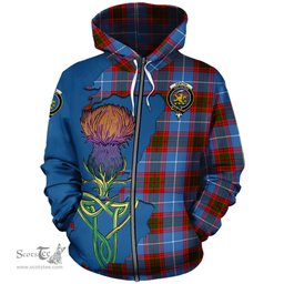 Scottish Newton Clan Tartan Crest with Thistle and Scotland Map Tartan Plaid Hoodie Scottish Plaid Tartan Plaid - ScotsTee - scotstee.com