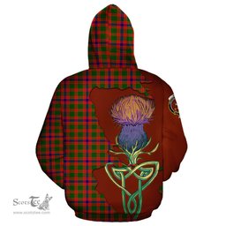 Scottish Skene Modern Clan Tartan Crest with Thistle and Scotland Map Tartan Plaid Hoodie Scottish Plaid Tartan Plaid - ScotsTee - scotstee.com