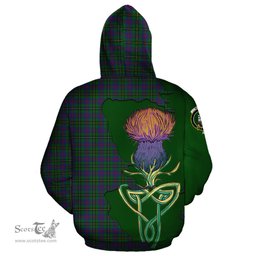 Scottish Wood Clan Tartan Crest with Thistle and Scotland Map Tartan Plaid Hoodie Scottish Plaid Tartan Plaid - ScotsTee - scotstee.com
