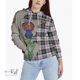 Scottish MacPherson Dress Ancient Clan Tartan Crest with Thistle and Scotland Map Tartan Plaid Hoodie Scottish Plaid Tartan Plaid - ScotsTee - scotstee.com