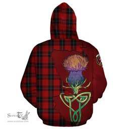 Scottish Ramsay Clan Tartan Crest with Thistle and Scotland Map Tartan Plaid Hoodie Scottish Plaid Tartan Plaid - ScotsTee - scotstee.com