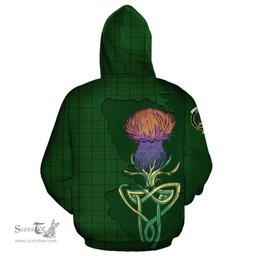 Scottish Mar Tribe Clan Tartan Crest with Thistle and Scotland Map Tartan Plaid Hoodie Scottish Plaid Tartan Plaid - ScotsTee - scotstee.com