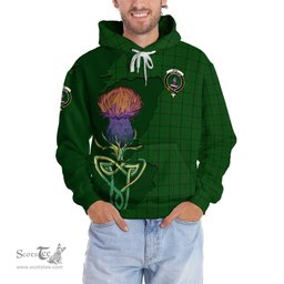 Scottish Mar Tribe Clan Tartan Crest with Thistle and Scotland Map Tartan Plaid Hoodie Scottish Plaid Tartan Plaid - ScotsTee - scotstee.com