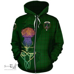 Scottish Mar Tribe Clan Tartan Crest with Thistle and Scotland Map Tartan Plaid Hoodie Scottish Plaid Tartan Plaid - ScotsTee - scotstee.com