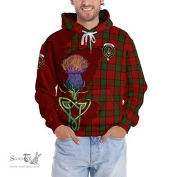 Scottish Maxwell Clan Tartan Crest with Thistle and Scotland Map Tartan Plaid Hoodie Scottish Plaid Tartan Plaid - ScotsTee - scotstee.com