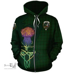 Scottish Skene or Tribe of Mar Clan Tartan Crest with Thistle and Scotland Map Tartan Plaid Hoodie Scottish Plaid Tartan Plaid - ScotsTee - scotstee.com
