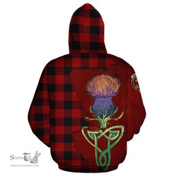 Scottish Rob Roy Macgregor Clan Tartan Crest with Thistle and Scotland Map Tartan Plaid Hoodie Scottish Plaid Tartan Plaid - ScotsTee - scotstee.com