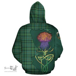Scottish Ross Hunting Ancient Clan Tartan Crest with Thistle and Scotland Map Tartan Plaid Hoodie Scottish Plaid Tartan Plaid - ScotsTee - scotstee.com