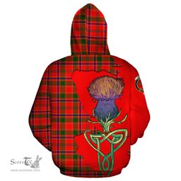 Scottish Munro Modern Clan Tartan Crest with Thistle and Scotland Map Tartan Plaid Hoodie Scottish Plaid Tartan Plaid - ScotsTee - scotstee.com