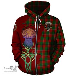 Scottish Turnbull Dress Clan Tartan Crest with Thistle and Scotland Map Tartan Plaid Hoodie Scottish Plaid Tartan Plaid - ScotsTee - scotstee.com