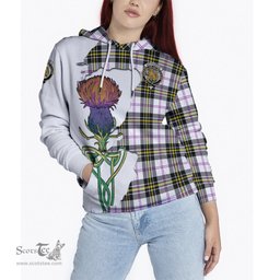 Scottish MacPherson Dress Modern Clan Tartan Crest with Thistle and Scotland Map Tartan Plaid Hoodie Scottish Plaid Tartan Plaid - ScotsTee - scotstee.com