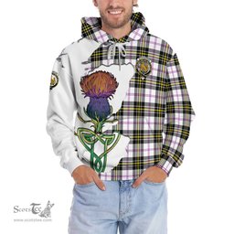 Scottish MacPherson Dress Modern Clan Tartan Crest with Thistle and Scotland Map Tartan Plaid Hoodie Scottish Plaid Tartan Plaid - ScotsTee - scotstee.com