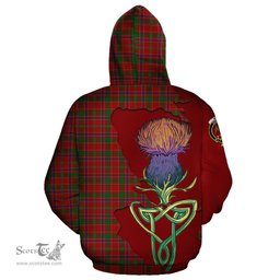 Scottish Munro Clan Tartan Crest with Thistle and Scotland Map Tartan Plaid Hoodie Scottish Plaid Tartan Plaid - ScotsTee - scotstee.com