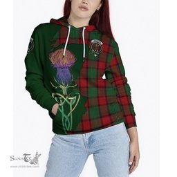 Scottish MacPhail Clan Tartan Crest with Thistle and Scotland Map Tartan Plaid Hoodie Scottish Plaid Tartan Plaid - ScotsTee - scotstee.com