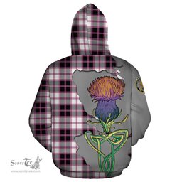 Scottish MacPherson Hunting Modern Clan Tartan Crest with Thistle and Scotland Map Tartan Plaid Hoodie Scottish Plaid Tartan Plaid - ScotsTee - scotstee.com