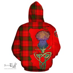 Scottish Maxtone Clan Tartan Crest with Thistle and Scotland Map Tartan Plaid Hoodie Scottish Plaid Tartan Plaid - ScotsTee - scotstee.com