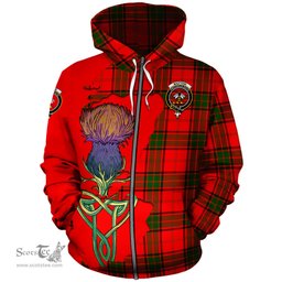 Scottish Maxtone Clan Tartan Crest with Thistle and Scotland Map Tartan Plaid Hoodie Scottish Plaid Tartan Plaid - ScotsTee - scotstee.com